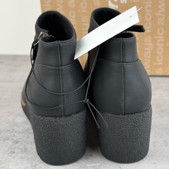 Dr Scholls Women's Black Wedge Ankle Boots US 8.5 New In Box Bianca Wedge - Picture 3 of 6